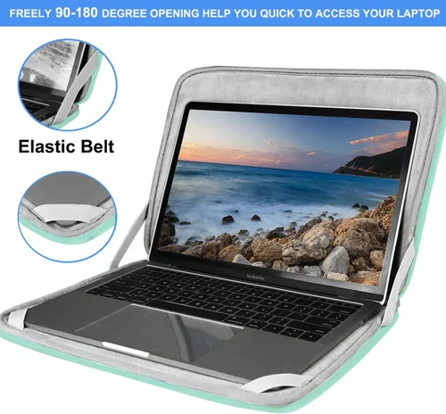 Vista 49 de Funda para portátil, bolsa de transporte con protección para computadora compatible con MacBook Air nuevo de 13 pulgadas M2/A2681 M1/A2337, MacBook