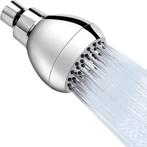 Vista 10 de AISOSO Cabezales de ducha de alta presión, cabezales de ducha de 3 pulgadas con rotación de 360 grados y boquillas de silicona para una ducha Níquel