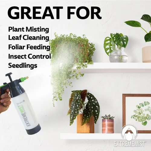 Vista 2 de ExtremeMIST Pulverizador de jardín de alto rendimiento, rociador de plantas y botella rociadora definitiva para plantas, pulverizador de bomba