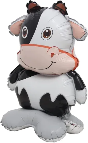 Vista 29 de Selfstand Globos de Papel de Aluminio 3D de Animales Zorro Koala León Elefante Panda Vaca Conejo Dinosaurio Triceratops, Estegosaurio, Pelota