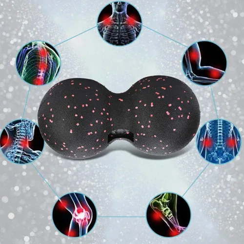 Vista 5 de Bola de masaje de cacahuete – Juego de bolas de masaje para después del ejercicio, juego de bolas de masaje de tejido profundo, rodillo muscular