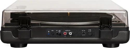 Vista 12 de Crosley KT400A-BK - Tocadiscos Bluetooth de 2 velocidades totalmente automático con altavoces estéreo S100A, color negro