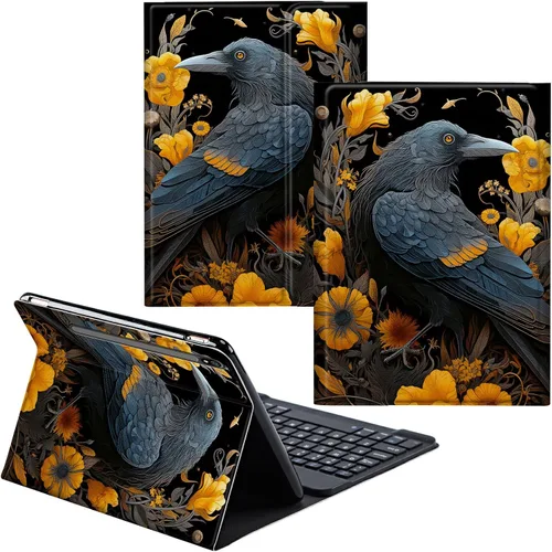 Vista 75 de Para Samsung Galaxy Tab S6 Lite Funda 2022/2020 Teclado Inalámbrico Desmontable Y Cubierta De Soporte De Cuero PU Funda Protectora Para Samsung