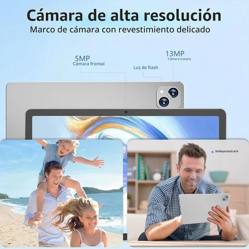 Vista 7 de NRKDUBQ Tablet Android 15 de 11 pulgadas 128GB con ranura para tarjeta SIM, teclado de 20 GB de RAM, tableta celular 4G LTE T-moblie Phablet