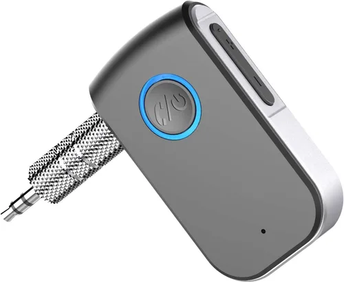 Vista 7 de Adaptador AUX Bluetooth para coche, receptor de audio inalámbrico portátil kits de coche manos libres con AUX 3.5mm