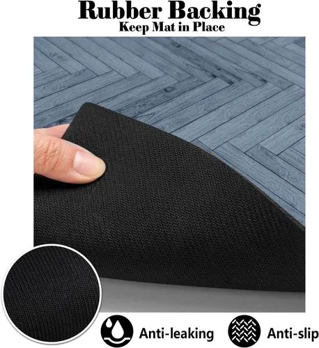 Vista 5 de Almohadillas de comida para perros para pisos absorbentes, alfombrilla de comida para gatos - Almohadillas de tazón de perro de secado rápido