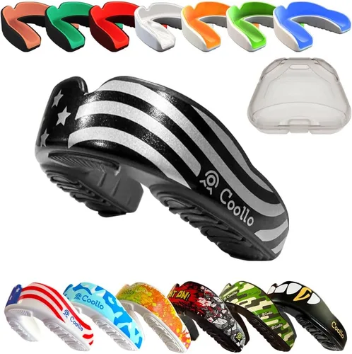 Vista 10 de Protector Bucal Hervir y Morder (Jóvenes y Adultos) DA Boquilla Deportiva de Ajuste Personalizado para Fútbol Americano, Hockey, Rugby, Lacrosse