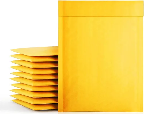 Vista 9 de packbabol Sobres de burbujas de papel kraft 3.5x5 Pulgadas 50 Pack, sobres autoadhesivos de papel para embalaje, sobres de adhesión fuerte, pequeñas