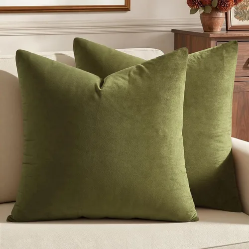 Vista 82 de MIULEE Paquete de 2 fundas de almohada de terciopelo decorativas rectangulares lumbares, fundas de cojín suaves sólidas para sofá, sofá, dormitorio