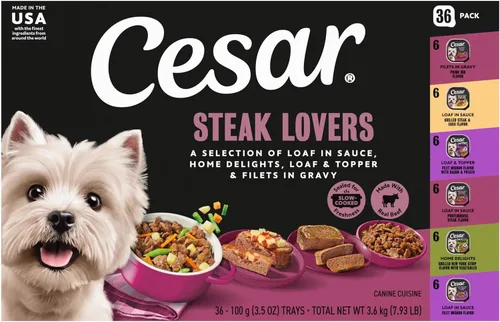 Vista 19 de Cesar - Comida para perro, 36 unidades y 60 unidades, paquete variado