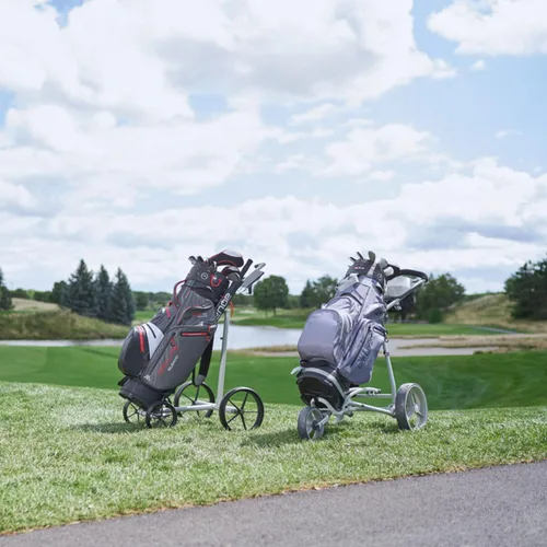 Vista 9 de Big Max Dri Lite Silencio 2 - Bolsa impermeable para carrito de golf con protector de 14 vías para club de golf con parte superior, bolsillos