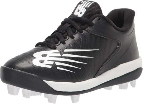Vista 3 de New Balance Zapatos de béisbol moldeados 4040 V6 para niños Blanco/Negro