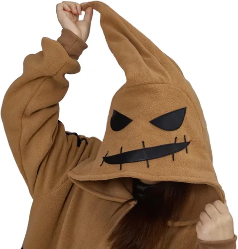 Vista 6 de Oogie Boogie - Disfraz de pijama unisex para Navidad o cosplay