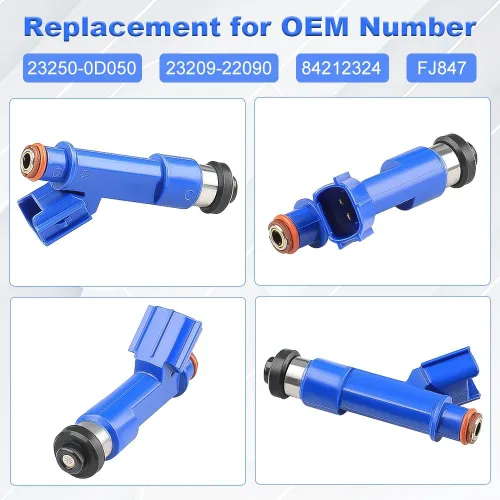 Vista 3 de JDMON Inyectores de combustible de repuesto para Toyota Corolla y Matrix Pontiac Vibe 2005-2008 1.8L Toyota Yaris 2006-2018 1.5L 23250-0D050