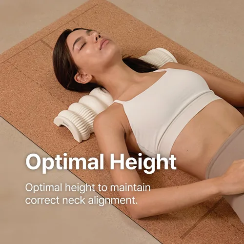 Vista 5 de Wave Pillow II - Herramienta de masaje para estiramiento de columna vertebral, corrector de alineación de columna vertebral para aliviar el dolor