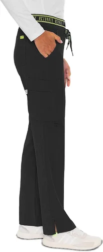 Vista 3 de Med Couture - Pantalón de yoga de dos bolsillos para mujer, pantalón de uniforme.