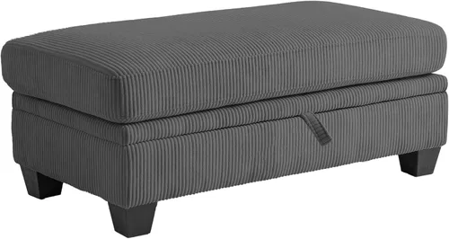 Vista 26 de CHIC HOUSE Sofá modular modular con otomanas de almacenamiento, sofá de pana para espacios pequeños y apartamentos, sofá esquinero convertible