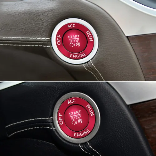 Vista 4 de 1797 Cubierta del botón de arranque del motor para Dodge Accesorios Charger Challenger Durango Chrysler 300 se adapta a RAM 1500 2500 3500 4500 5500