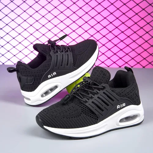 Vista 6 de Ugmikdo Zapatos para niños y niñas, tenis para correr, zapatos de aire, transpirables, ligeros, a la moda, para deportes, atletismo, gimnasio