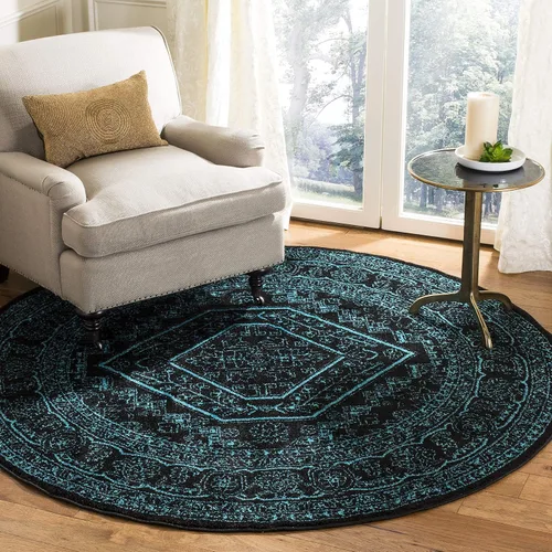 Vista 9 de SAFAVIEH ADR108B - Tapete de la colección Adirondack, 2 pies 1 pulgada x 6 pies, marfil y plateado, diseño de medallón oriental, no desprende