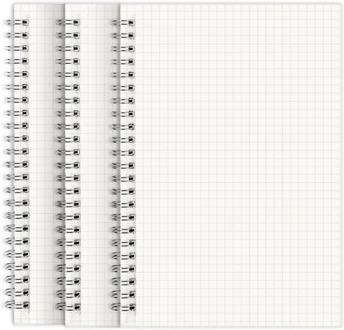 Vista 8 de SHININGSOUL - Cuaderno de espiral de papel cuadriculado de 8.5 x 11 pulgadas, cuaderno de papel cuadriculado A4 grueso de 110 GSM, cuaderno de tapa