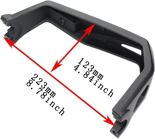 Vista 6 de Kit de protectores de mano de aluminio compatible con Can Am Ryker Reemplazo para 219400998 Protector de manillar negro (2 piezas)