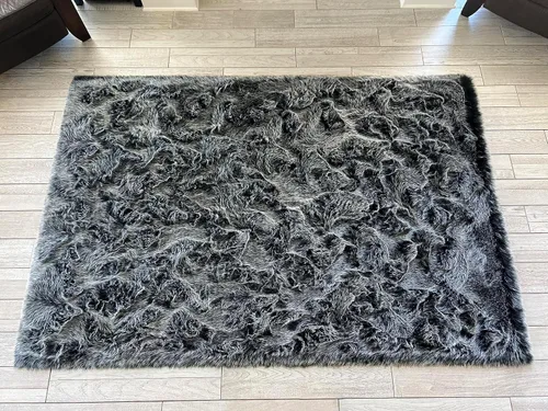 Vista 16 de LAMBZY Elegante y sofisticada alfombra rectangular de piel de oveja (beige, 2 x 3 pies)