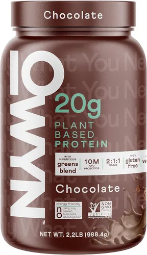 Vista 6 de OWYN Only What You Need Proteína en polvo a base de plantas, chocolate negro, 1.17 libras