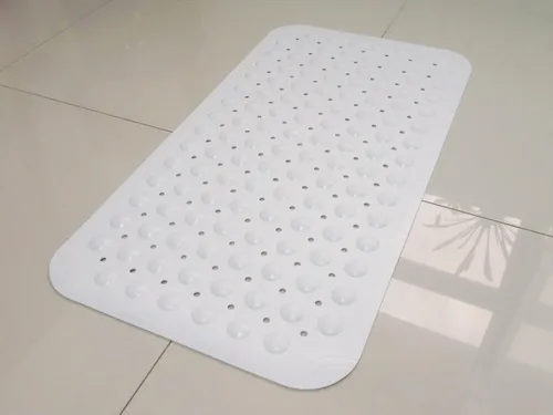 Vista 8 de Tapete antideslizante para bañera con ventosa y orificios de drenaje, tapete de baño para bañera, tapete de baño para bañera
