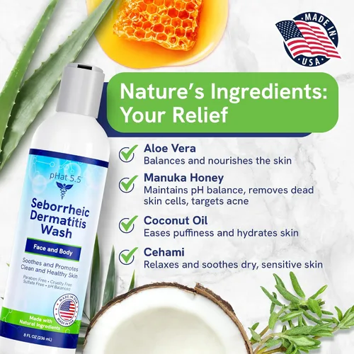 Vista 3 de Jabón facial suave con miel de manuka, limpiador facial natural y orgánico y gel de baño para pieles sensibles, hipoalergénico, sin parabenos y sin