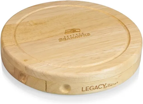 Vista 27 de Picnic TIME NFL Brie Cheese Board and Knife Set - Charcuterie Board Set - Wood Cutting Board