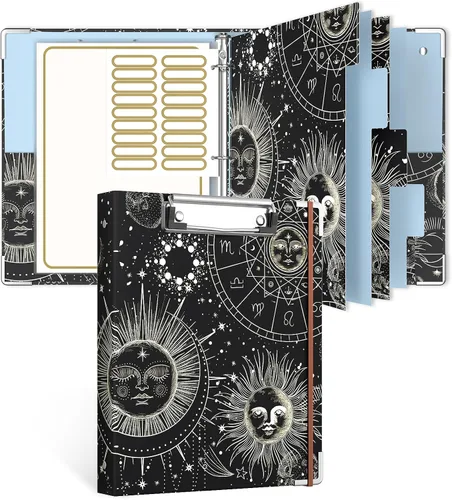 Vista 37 de Rouidr Carpeta de 3 anillos con portapapeles, 1 pulgada, 8.5 x 11 pulgadas, tamaño carta, carpetas organizadoras con pestañas divisorias y fundas