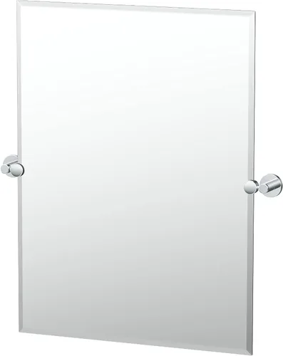 Vista 13 de Gatco 4719MXSM Bleu Espejo rectangular sin marco, 24 H, negro mate/montado en la pared, espejo rectangular biselado inclinable para baño