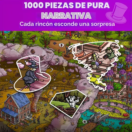 Vista 4 de Rompecabezas de 1000 piezas para adultos - Rompecabezas para adultos 1000 Oz