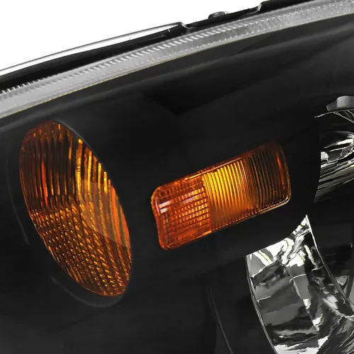 Vista 8 de SPEC-D TUNING Jdm - Faros delanteros transparentes negros con reflector ámbar, compatible con Nissan Altima L+R 2002-2004