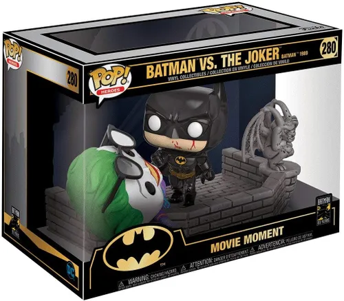 Vista 4 de Funko Pop! Momento de la película: Batman 80th - Batman & Joker (1989), multicolor