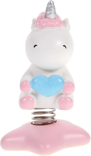 Vista 9 de Amosfun Bobbleheads Shaking Head - Figura de juguete para decoración de coche, color rosa