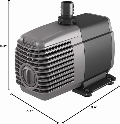Vista 6 de Bomba de Agua Sumergible Hydrofarm AAPW550 de 33 Vatios 550 GPH para Interiores/Exteriores Hidropónica Acuario Estanque Cable de Alimentación de 6