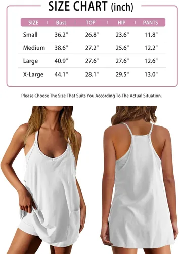 Vista 7 de ATHMILE Vestidos de verano para mujer, minivestido deportivo, deportivo, deportivo, deportivo, vestido corto para mujer, golf, tenis, ejercicio