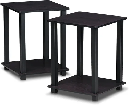 Vista 18 de Furinno Mesa auxiliar con marco de metal simplista, 1 paquete, pino ámbar