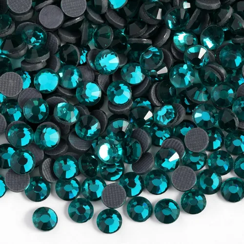 Vista 23 de 6000 diamantes de imitación termoadhesivos a granel, diamantes de imitación azules para ropa de manualidades, cristales termoadhesivos para Zafiro
