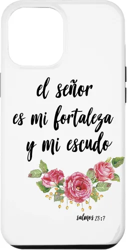 Vista 10 de Funda para iPhone 12 mini Salmos El Señor Es Mi Fortaleza Biblia Cristiana
