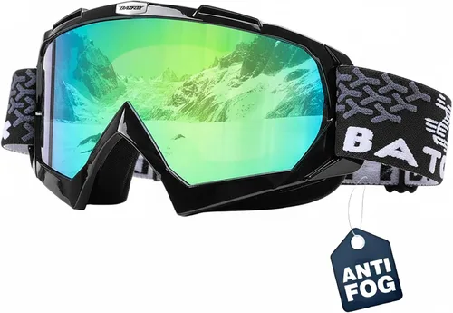Vista 13 de Gafas de esquí antivaho OTG para adultos y niños, gafas de snowboard con 100% protección UV y ajuste antideslizante para esquí