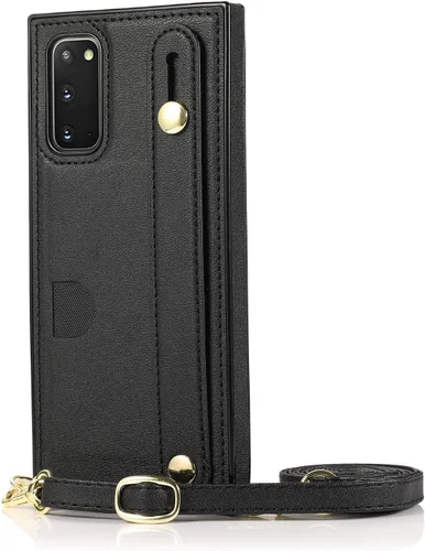 Vista 6 de CCSmall - Funda cruzada para Samsung Galaxy S20 FE (no S20) con soporte para ranura para tarjetas, correa de cordón ajustable con función atril