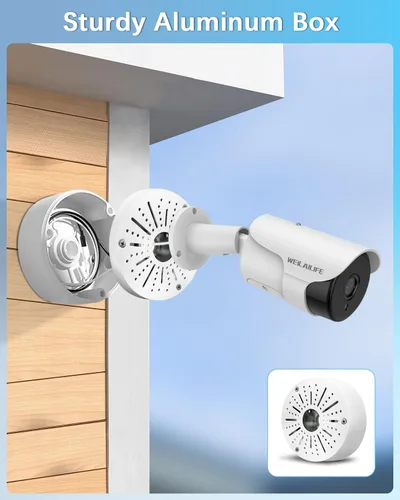 Vista 7 de WEILAILIFE Compatible con casi todos los tipos de cámaras: caja de conexiones universal para cámara, soporte de montaje de caja de conexiones