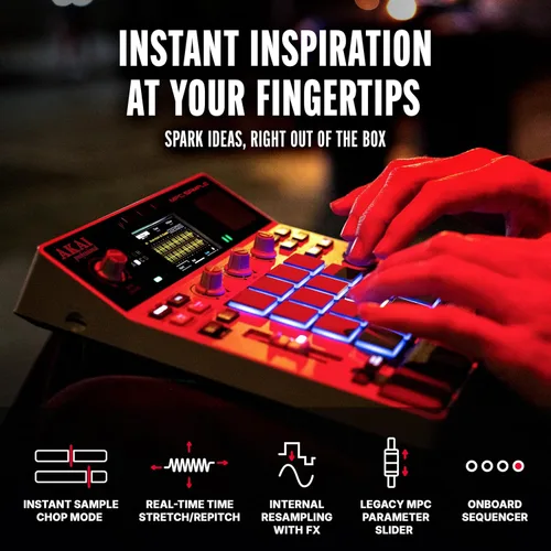 Vista 5 de Akai Professional Muestreador portátil de la muestra de MPC