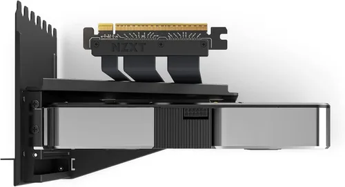 Vista 4 de NZXT Kit de montaje vertical de GPU - AB-RH175-B1-6.890 in PCIe 4.0x16 Cable elevador - Soporte de GPU - Soporte de acero resistente - Negro
