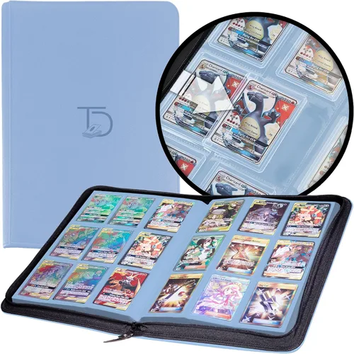 Vista 10 de TopDeck 200 TopLoader Binder - Carpeta álbum de 9 bolsillos para tarjetas - Fundas de almacenamiento seguro TCG - Compatible con Yugioh, Magic the