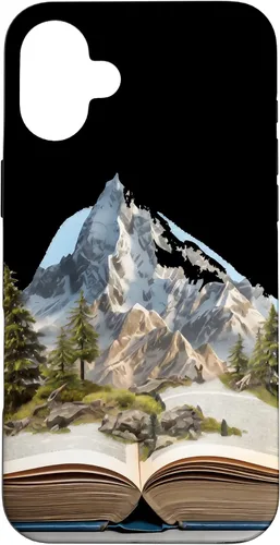 Vista 22 de Funda de lectura para iPhone 12 Pro Max Book Mountain Nature Bookworm Reader Hiker