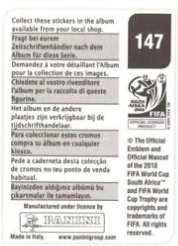 Vista 2 de 2010 Panini FIFA World Cup Stickers #147 Jung Sung-Ryong Korea Republic Official Soccer Album Sticker (2 inch X 1.5 Inch) in Raw Condition